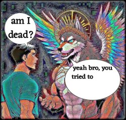 am I dead? Meme Template