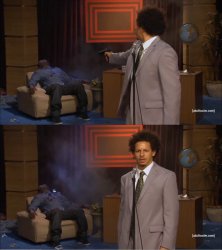 Guy shot in chair Meme Template