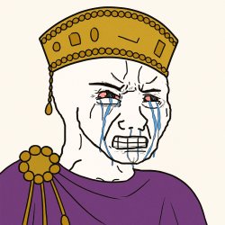 Crying wojak Emperor Meme Template