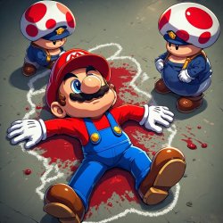 CSI Mushroom Kingdom Meme Template