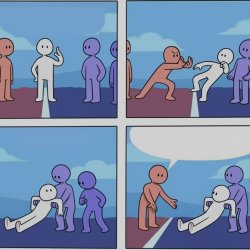 "why are you siding with the bad guys? Meme Template