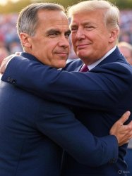 Donald Trump and Mark Carney Meme Template