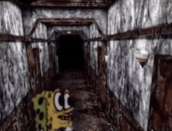 SpongeBob Backrooms Meme Template