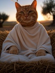 Jesus Cat Meme Template