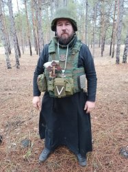 Vatnik Orthodox Priest NPC Meme Template
