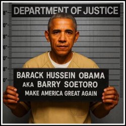 Obama booked in jail Meme Template
