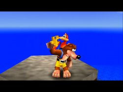 Kazooie eating a jiggy Meme Template