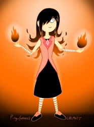 Lucy Loud and Flame Princess fusion Meme Template