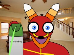 Super Pretztail Silly String Meme Template