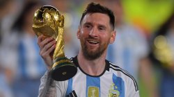 Messi festeja Meme Template