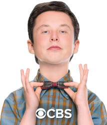 Young Elon Musk - Young Sheldon Meme Template