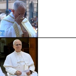 Pope Leo Drake Meme Meme Template