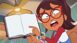 Hailey Banks points at something on her list Meme Template