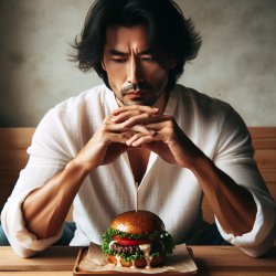 a man eating burger king Meme Template