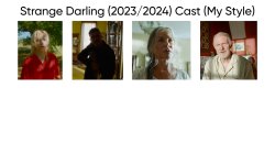 Strange Darling (2023/2024) Cast (My Style) Meme Template