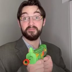 Justin Case Semi-Automatic Rifle Meme Template