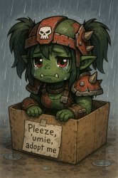 cute adoptable little ork warboss Meme Template