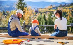 Contractor with family Meme Template