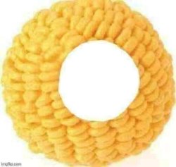 cornball with a hole in it for no fucking reason Meme Template