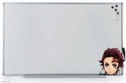 Tanjiro white board Meme Template
