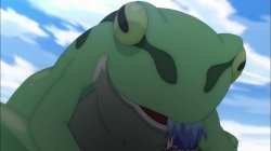 Aqua being Froged Meme Template