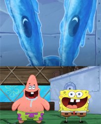 SpongeBob Your life is in our hands Meme Template