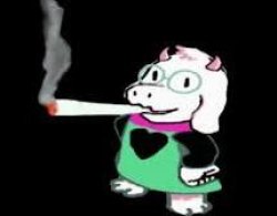 Ralsei smoking a fat blunt Meme Template