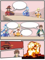 Boardroom meeting suggestion (Konosuba version) Meme Template