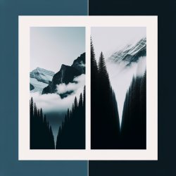 split screen of 2 images streched upwards Meme Template