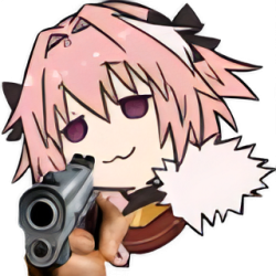 Astolfo Holding Someone At Gunpoint Meme Template