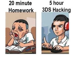 Homework vs fun Meme Template