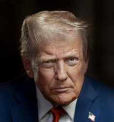 Trump official portrait Meme Template