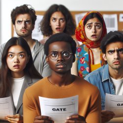 students reaction after seeing GATE exam Meme Template