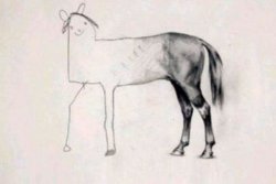 Inverse horse drawing Meme Template