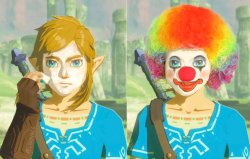 Link as a Clown Meme Template