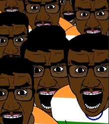 Indian rage wojak Meme Template