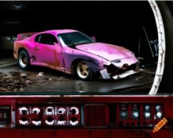 Toyota Supra badly damaged and abandoned Meme Template