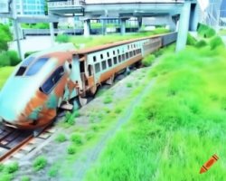 Abandoned Japanese bullet train Meme Template