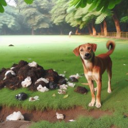 A dog on a poop Meme Template