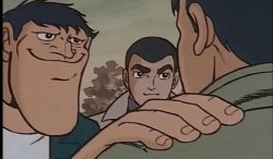 hand on shoulder anime Meme Template