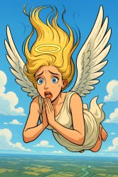 falling angel Meme Template