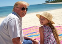 Donald Trump young girl Daddy Epstein Grophenfuhrer Meme Template
