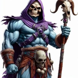 Skeletor with staff Meme Template