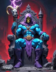 Skeletor throne Meme Template