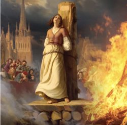 Joan of Arc, at the stake Meme Template