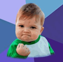 Baby fist pumped Meme Template