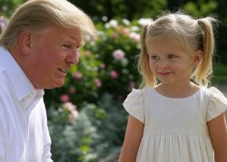 Donald Trump young girl Daddy Epstein Grophenfuhrer, Pedo Meme Template