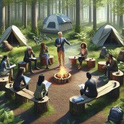 Stakeholder Meeting campsite Meme Template
