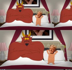 Donald Trump and Satan Meme Template