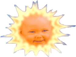 Teletubbies Sun Baby Meme Template